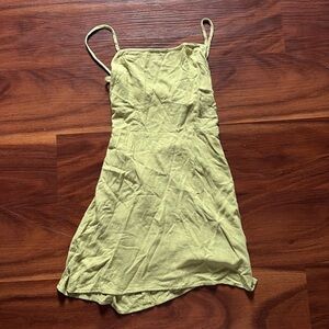 Green LA hearts dress size small